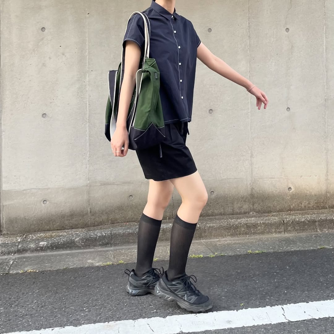 lalagom タックハーフパンツ