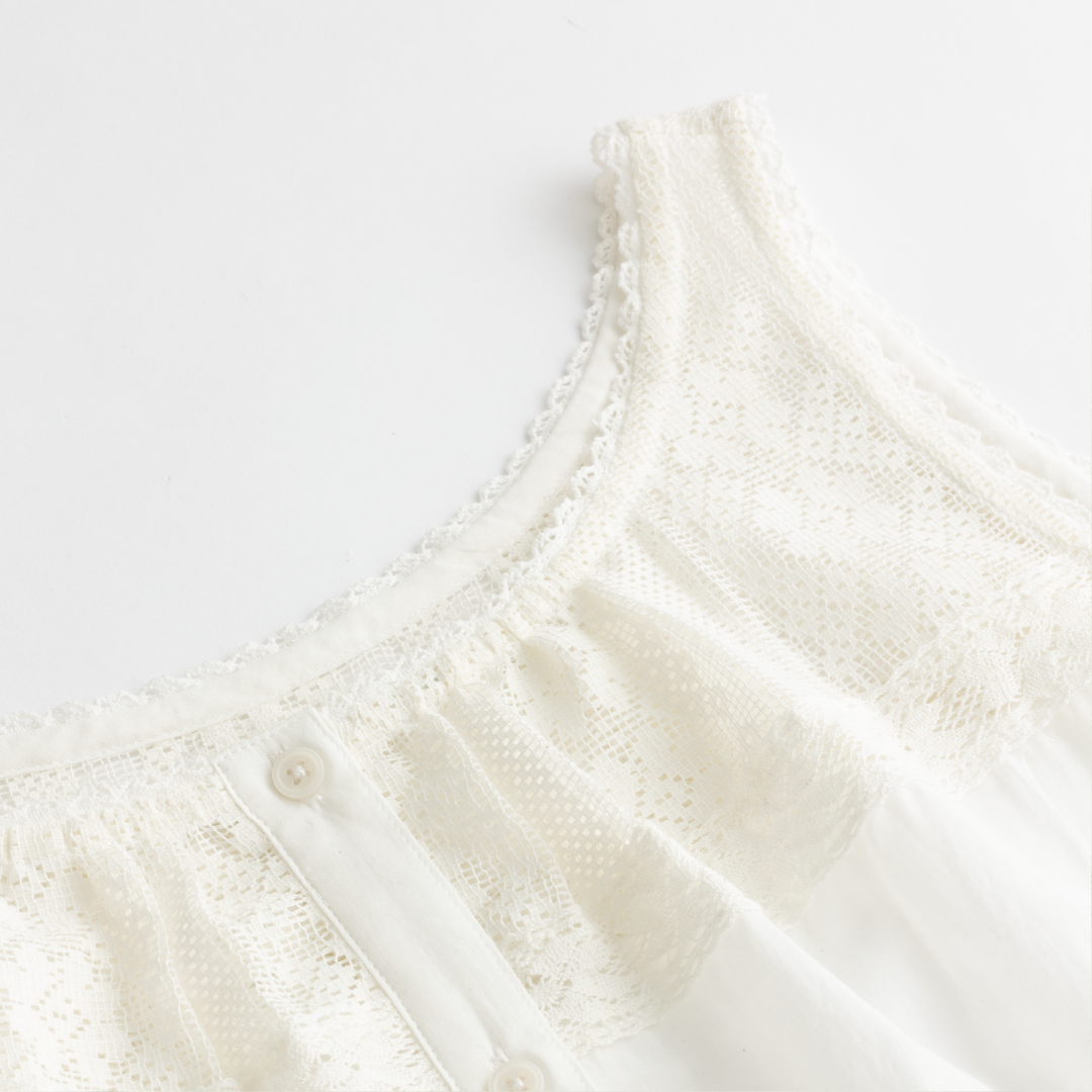 lalagom コットンレースキャミソール