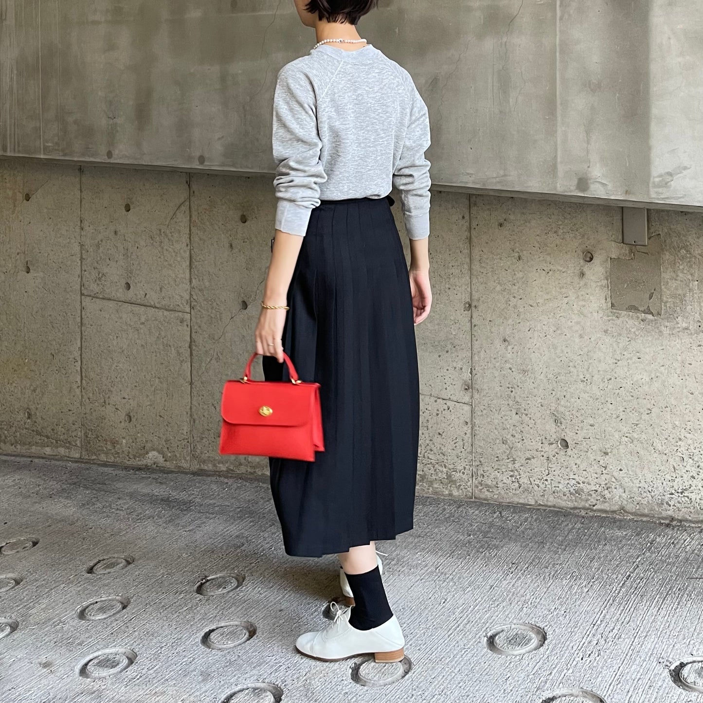 【10/31(金)21時〜プレオーダー開始】O'neil of Dublin キルトスカート ダブルベルト ブラック