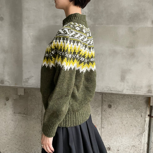 Harley of Scotland ノルディックハイネックセーター