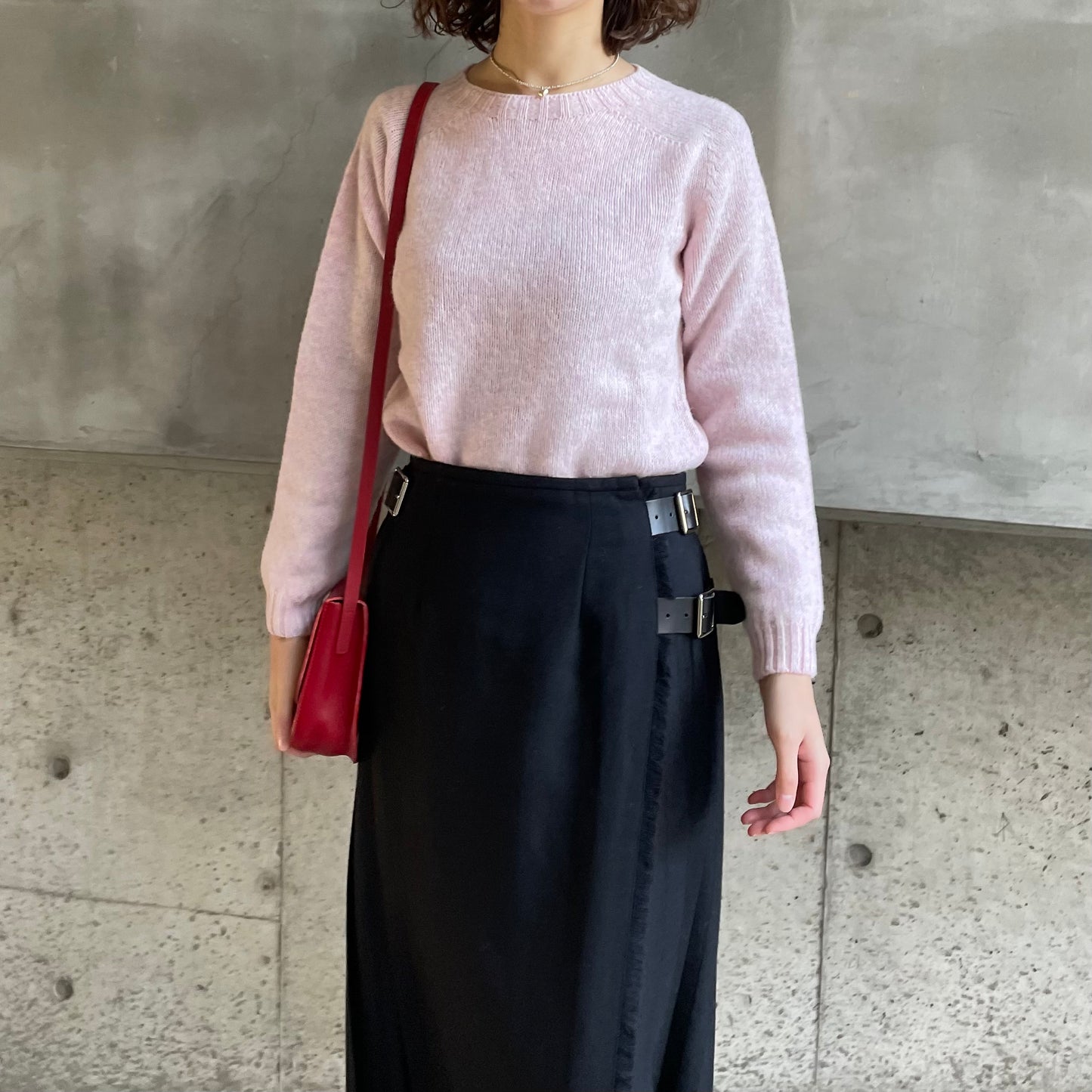 【10/31(金)21時〜プレオーダー開始】O'neil of Dublin キルトスカート ダブルベルト ブラック