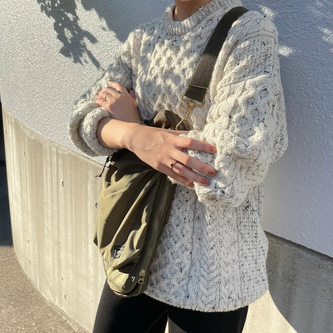 【プレオーダー】Aran Woollen Mills トラディショナル ローゲージニットセーター ユニセックス