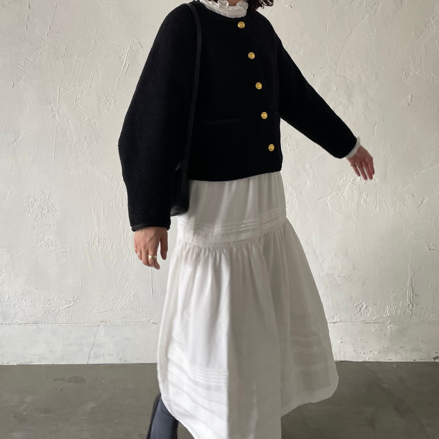 lalagom ショート丈ウールブルゾン