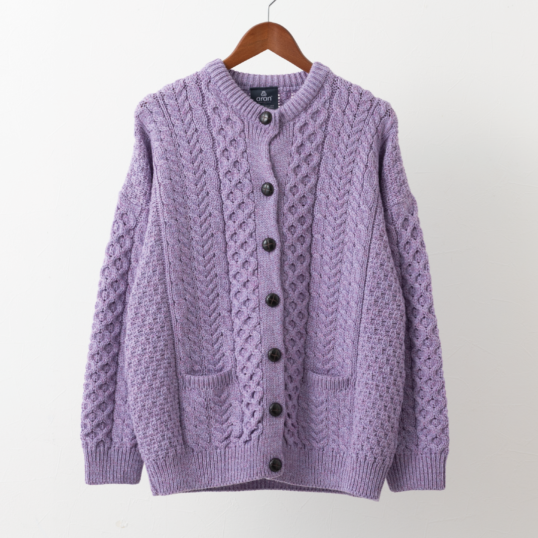 Aran Woollen Mills トラディショナル ローゲージニットカーディガン