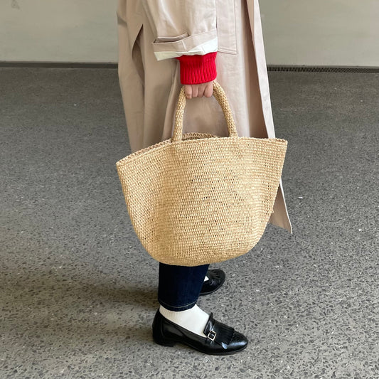 SANS ARCIDET ラフィアバッグ カピティマ Mサイズ