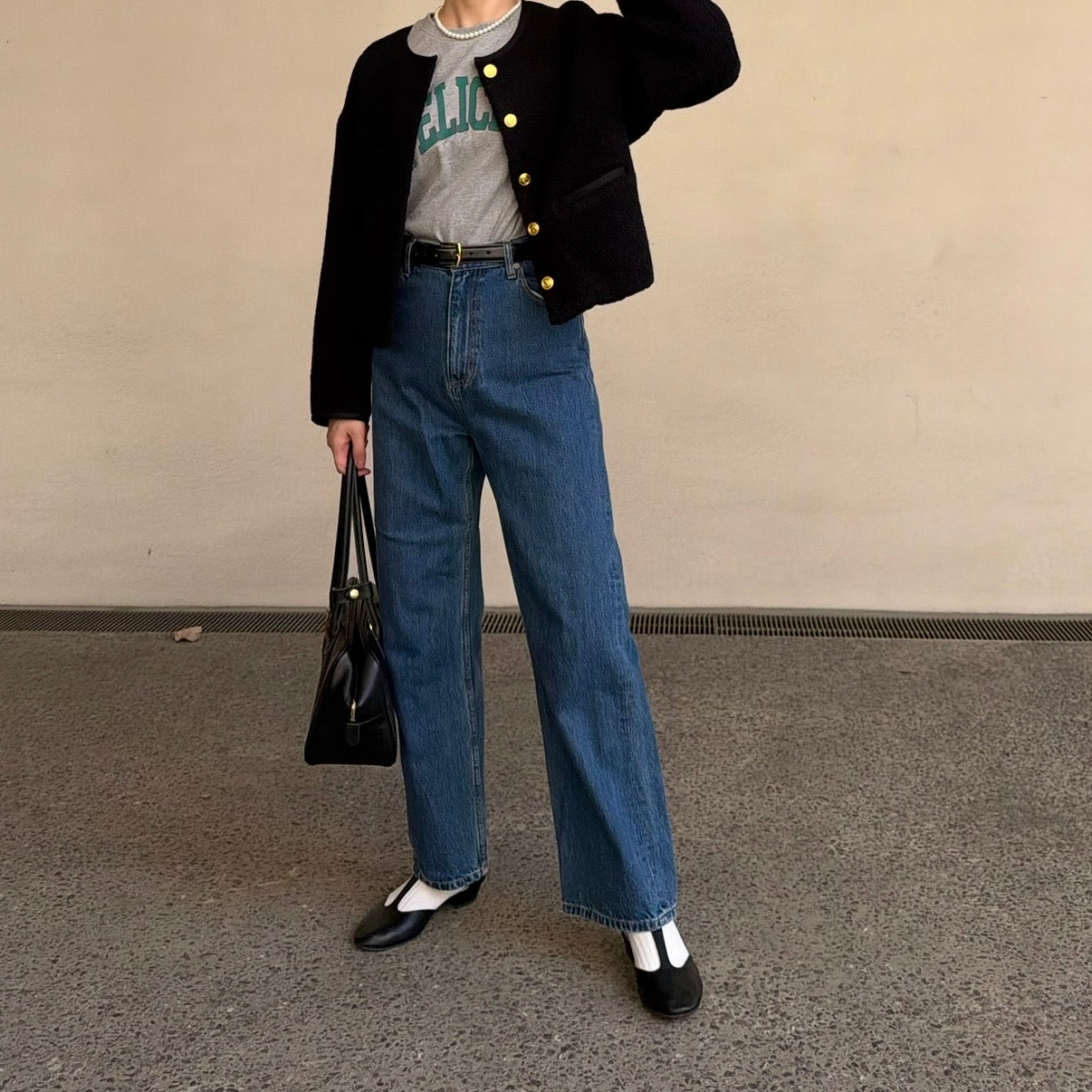 lalagom ショート丈ウールブルゾン