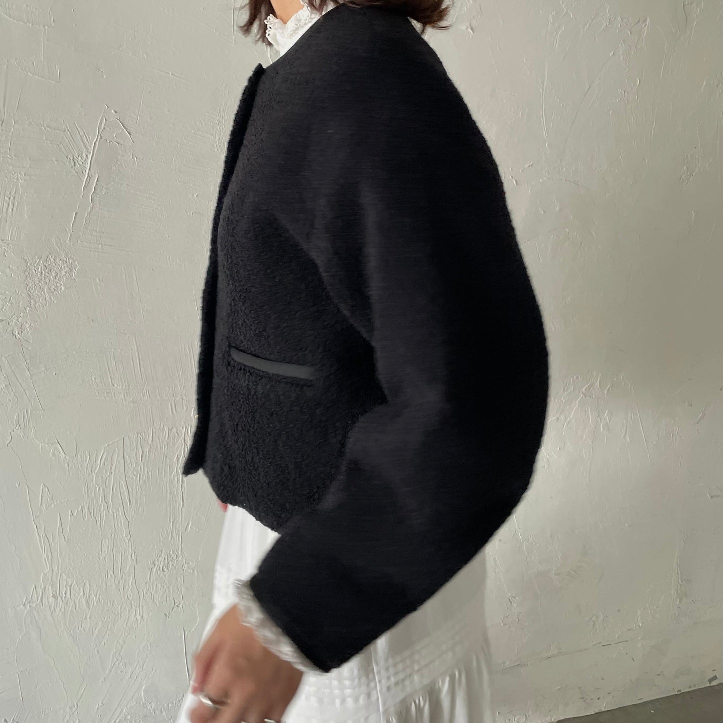 lalagom ショート丈ウールブルゾン