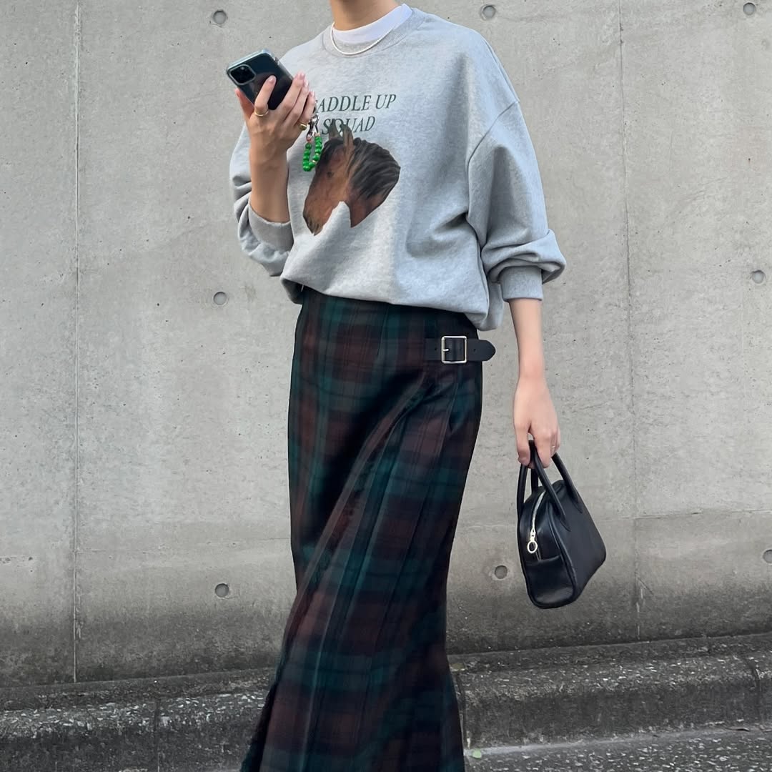 lalagom ホースプリントスウェット