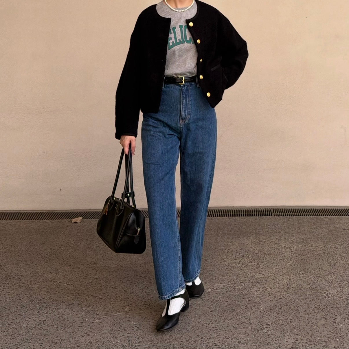 lalagom ショート丈ウールブルゾン