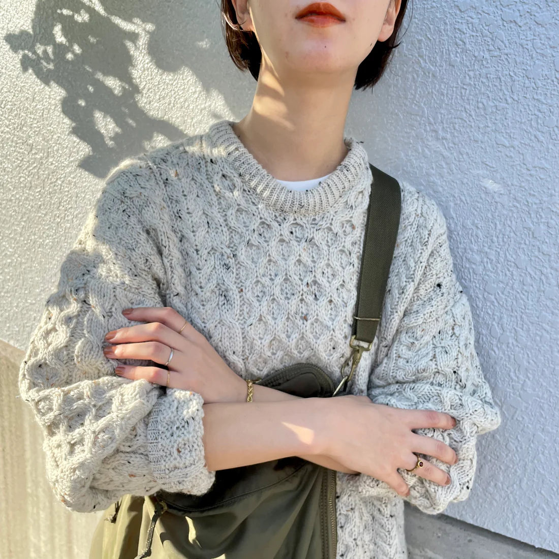 【プレオーダー】Aran Woollen Mills トラディショナル ローゲージニットセーター ユニセックス