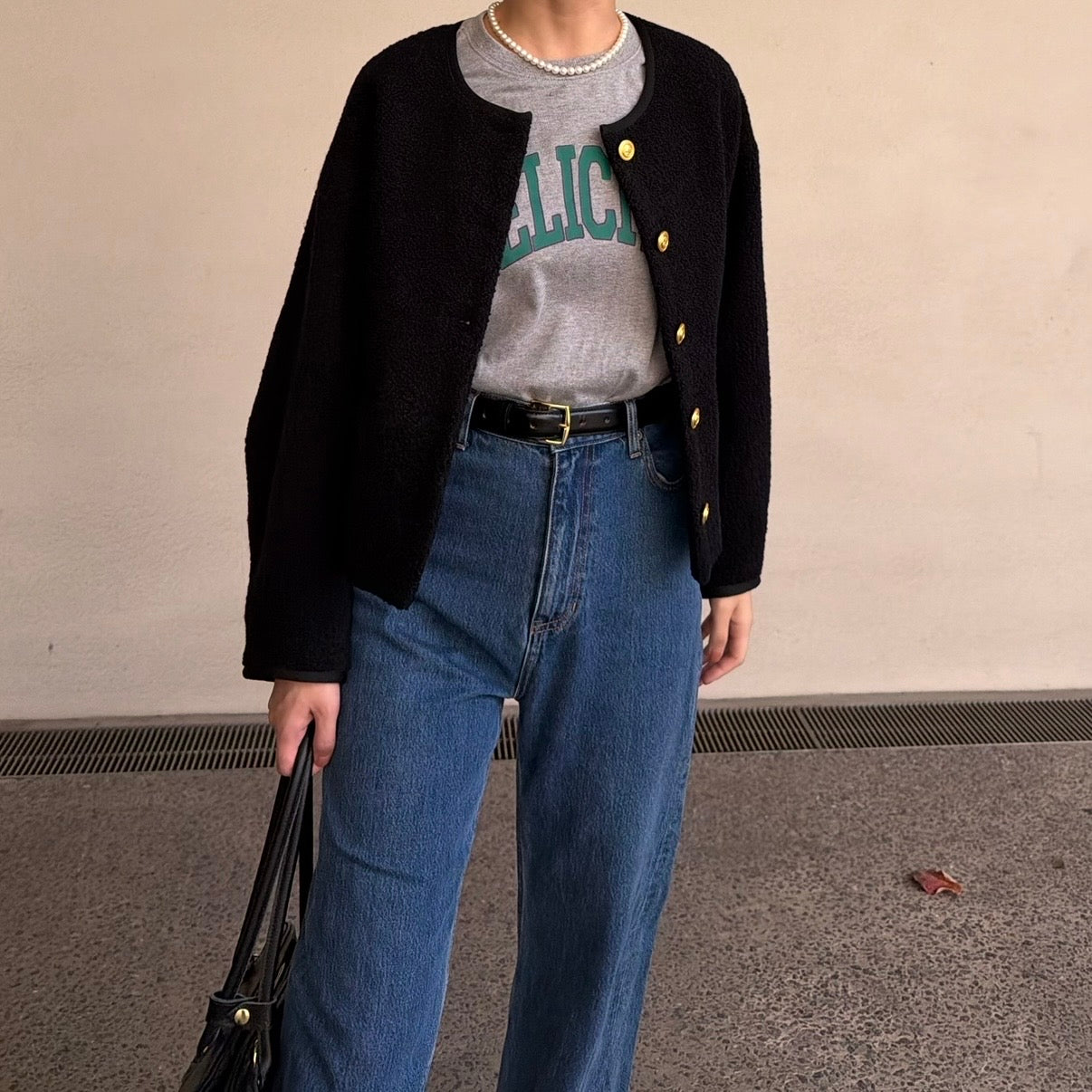 lalagom ショート丈ウールブルゾン