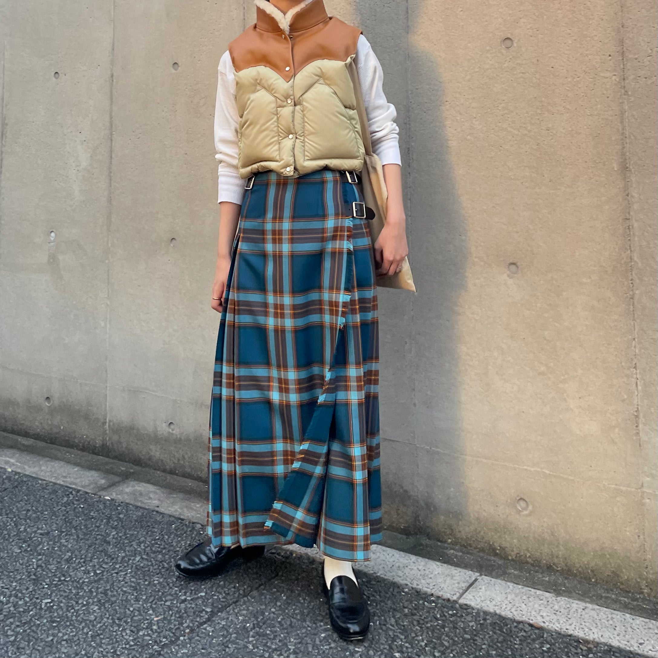 Ｂ2 アンティークキルト　最終値下げ 最大20％OFF】O'neil of Dublin キルトスカート ダブルベルト ディー