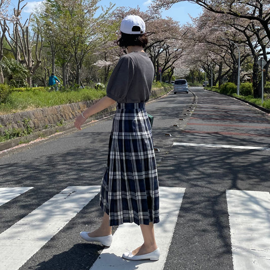 【5/8(金)21時〜販売開始】O'neil of Dublin リネンキルトスカート レカフレア オールラウンドプリーツ