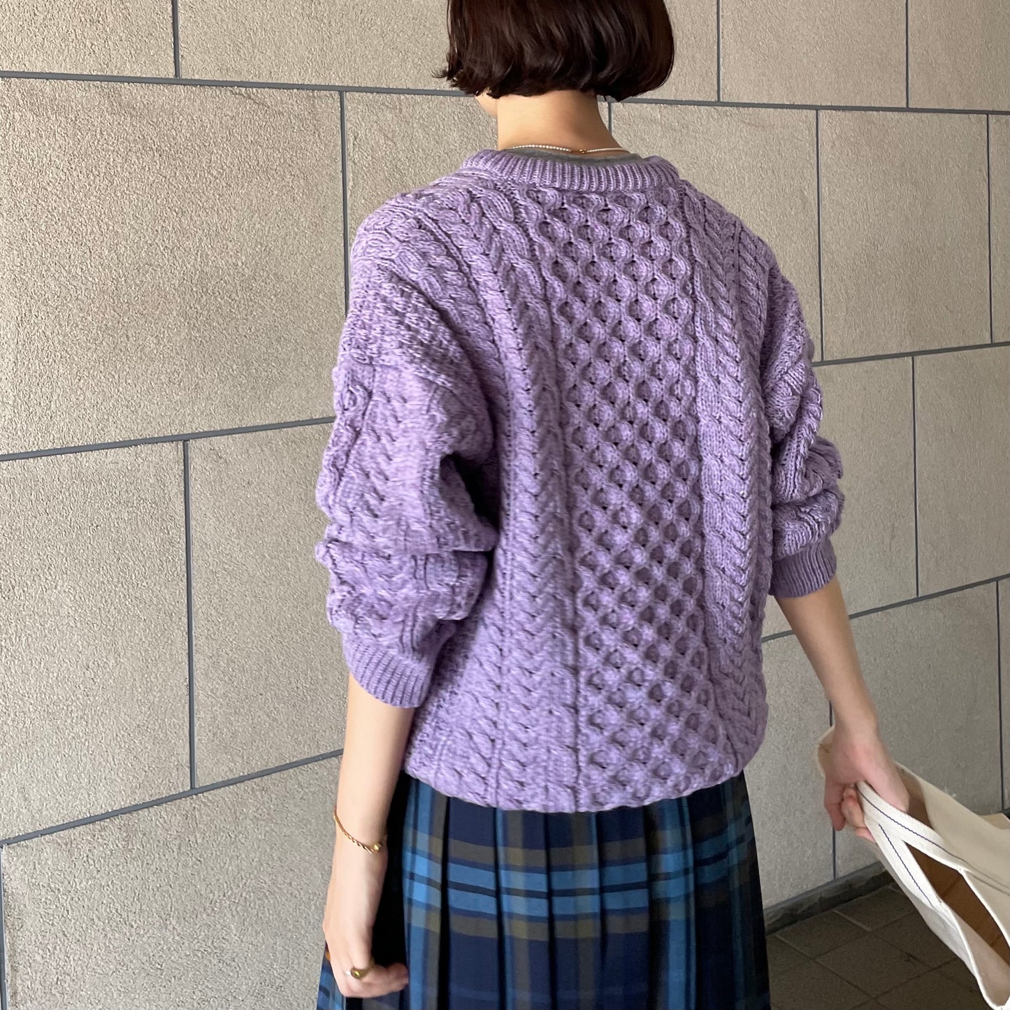 【プレオーダー】Aran Woollen Mills トラディショナル ローゲージニットカーディガン ユニセックス