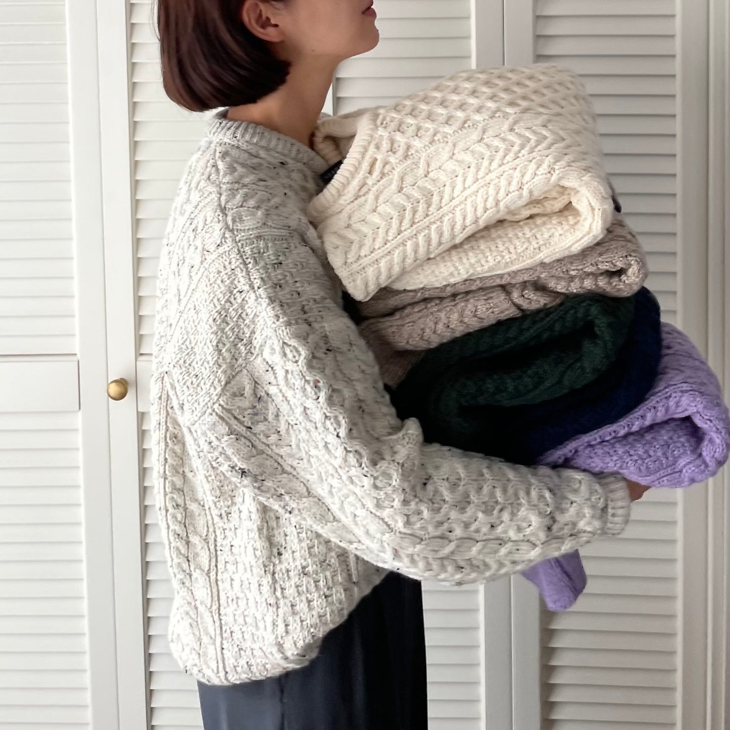 【プレオーダー】Aran Woollen Mills トラディショナル ローゲージニットセーター ユニセックス