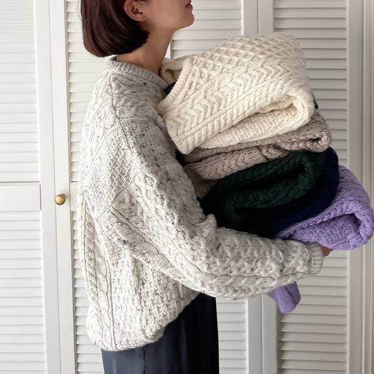 Aran Woollen Mills トラディショナル ローゲージニットセーター ユニセックス