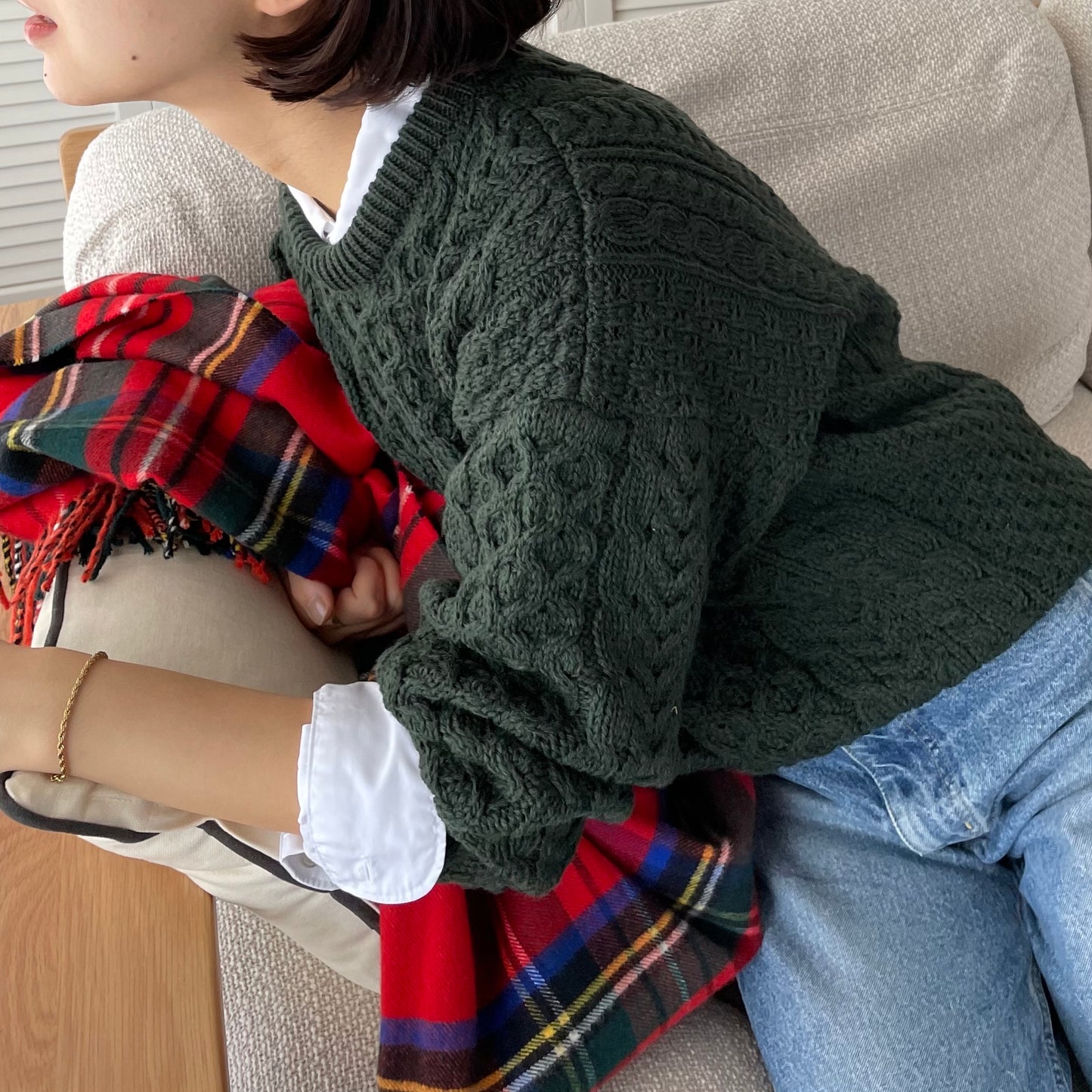 【プレオーダー】Aran Woollen Mills トラディショナル ローゲージニットセーター ユニセックス