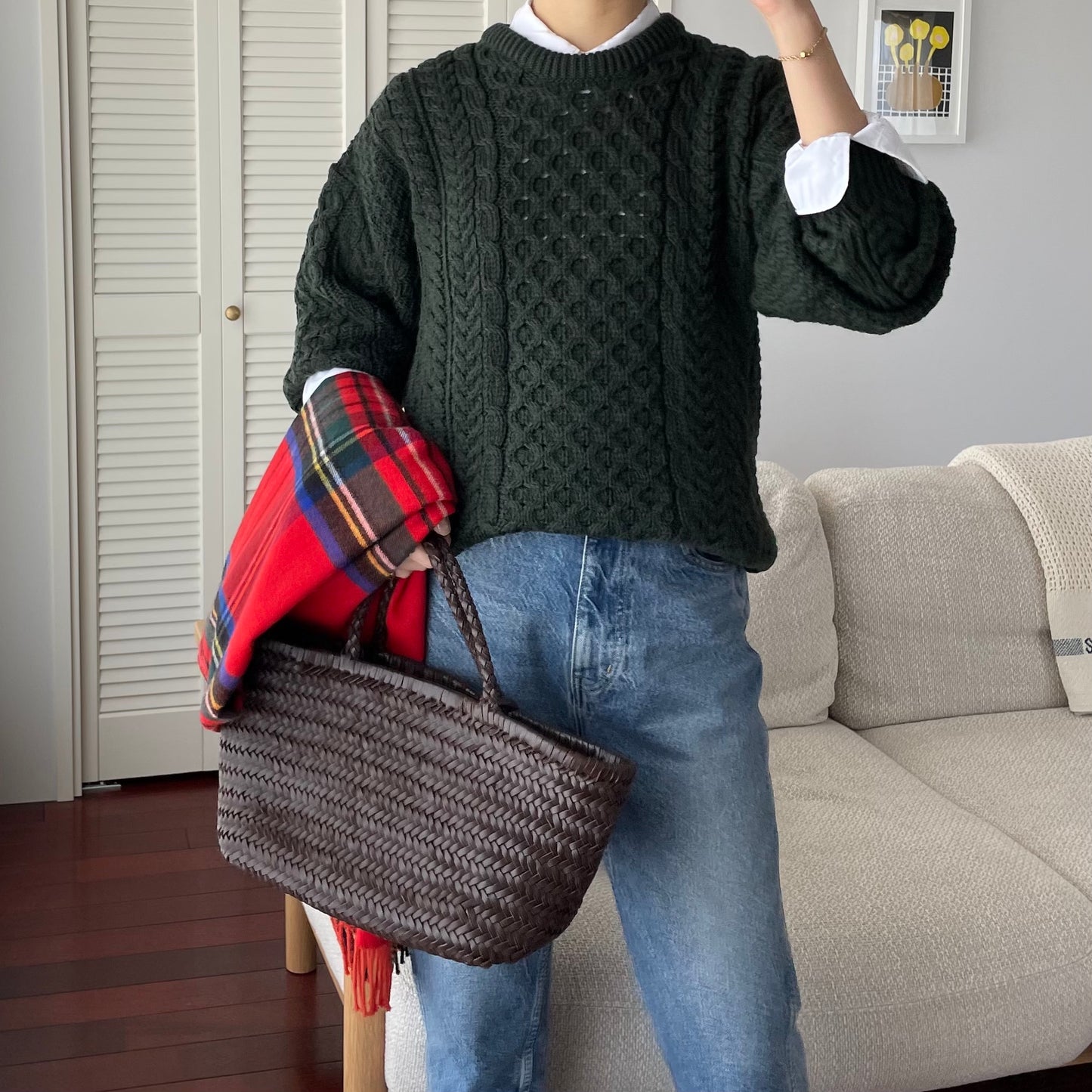 【プレオーダー】Aran Woollen Mills トラディショナル ローゲージニットセーター ユニセックス