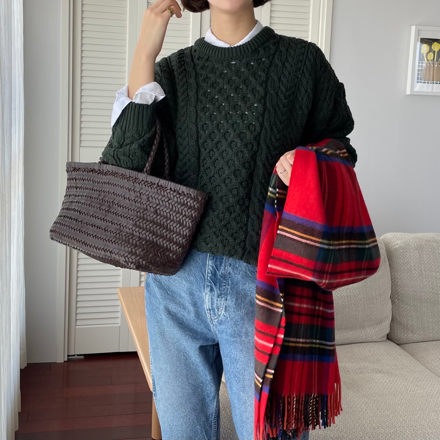 【プレオーダー】Aran Woollen Mills トラディショナル ローゲージニットセーター ユニセックス