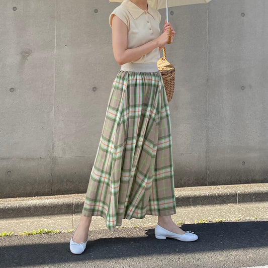 O'neil of Dublin リネンスイングスカート ムラグミン