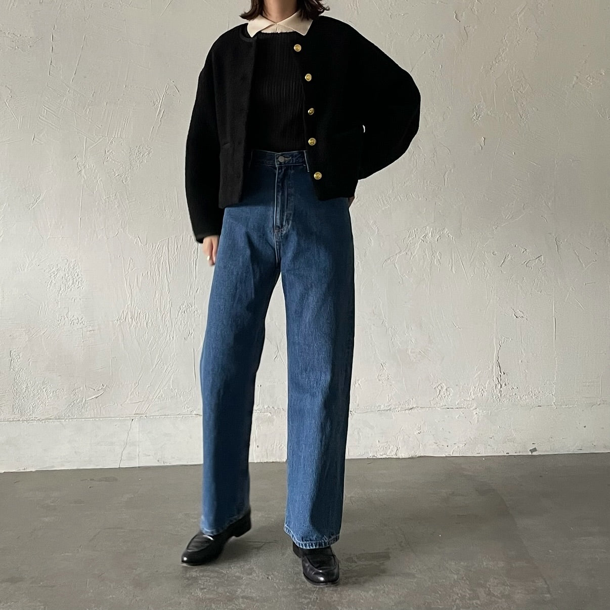 lalagom ショート丈ウールブルゾン