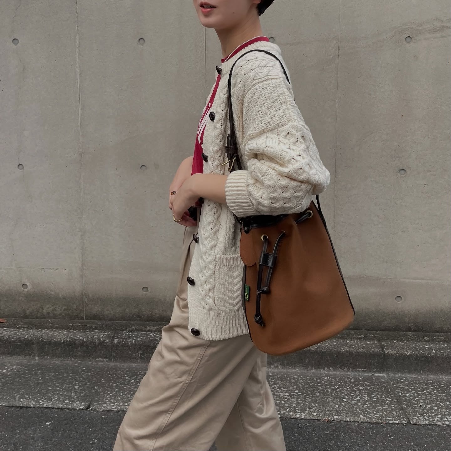 Aran Woollen Mills トラディショナル ローゲージニットカーディガン ユニセックス