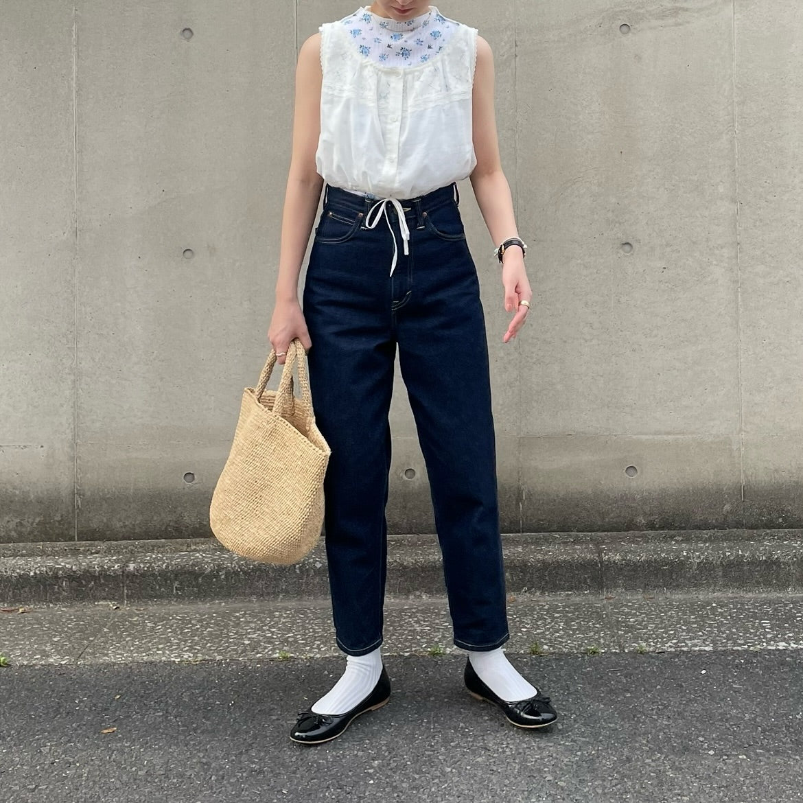 lalagom コットンレースキャミソール