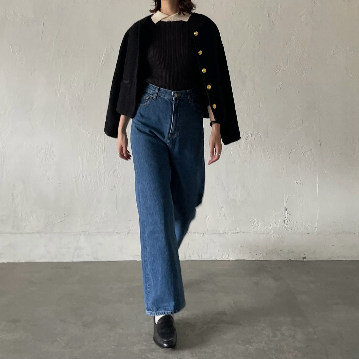 lalagom ショート丈ウールブルゾン