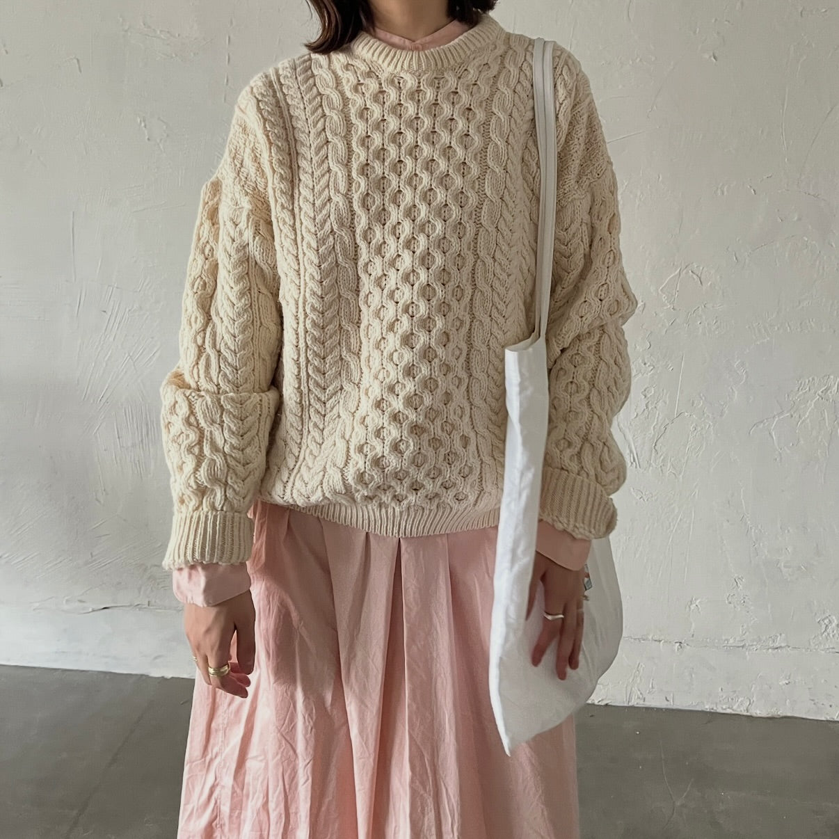 Aran Woollen Mills トラディショナル ローゲージニットセーター ユニセックス