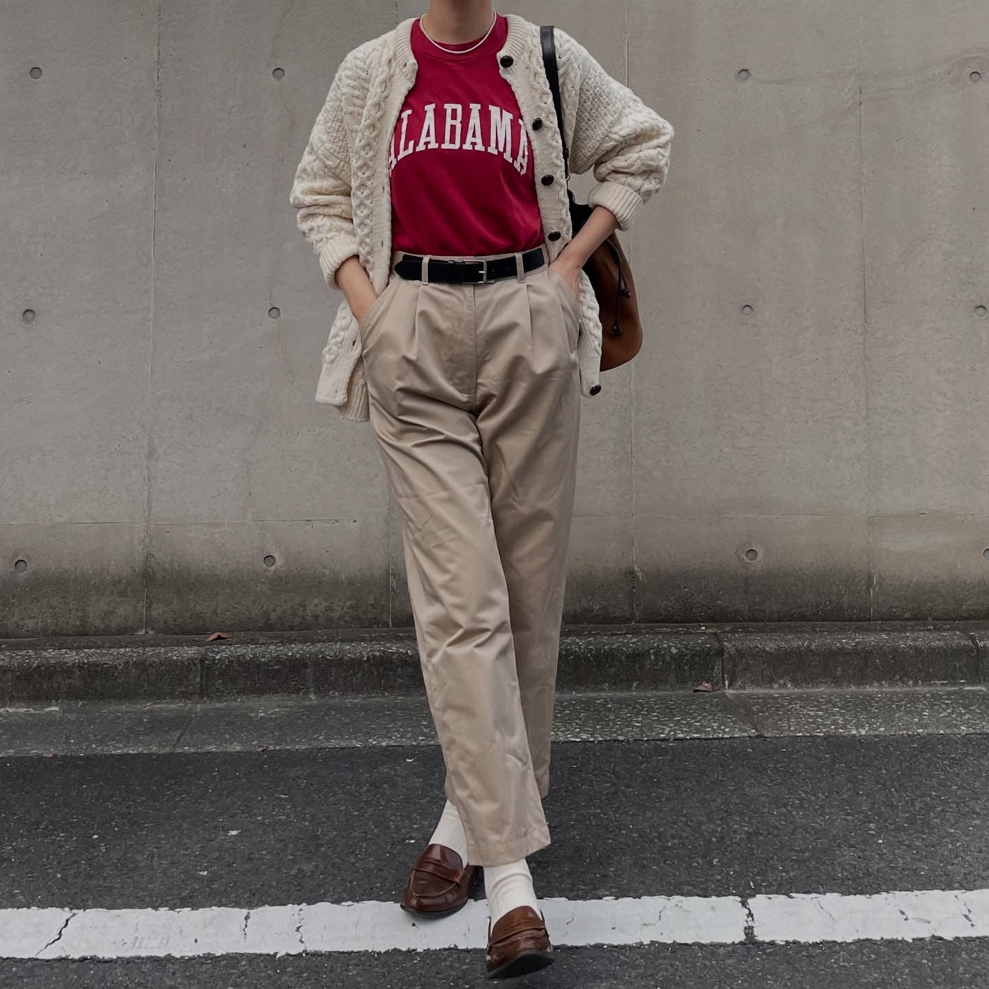 Aran Woollen Mills トラディショナル ローゲージニットカーディガン ユニセックス