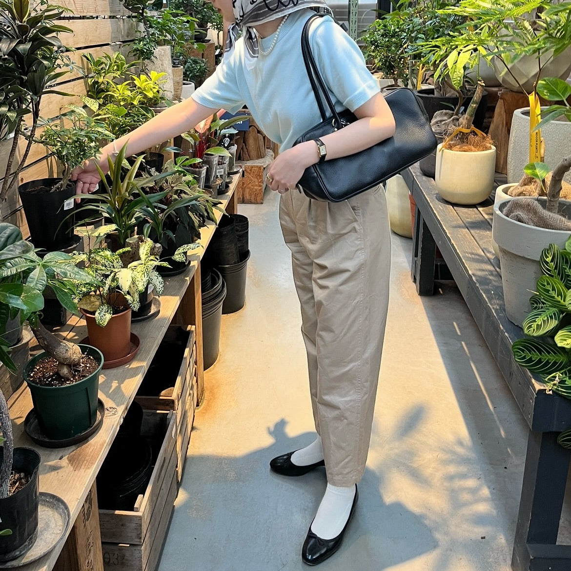 lalagom ツータックチノパンツ