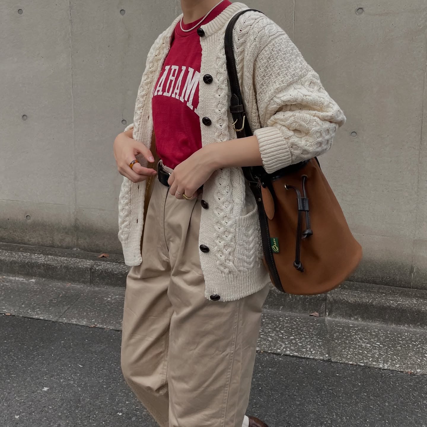 Aran Woollen Mills トラディショナル ローゲージニットカーディガン ユニセックス