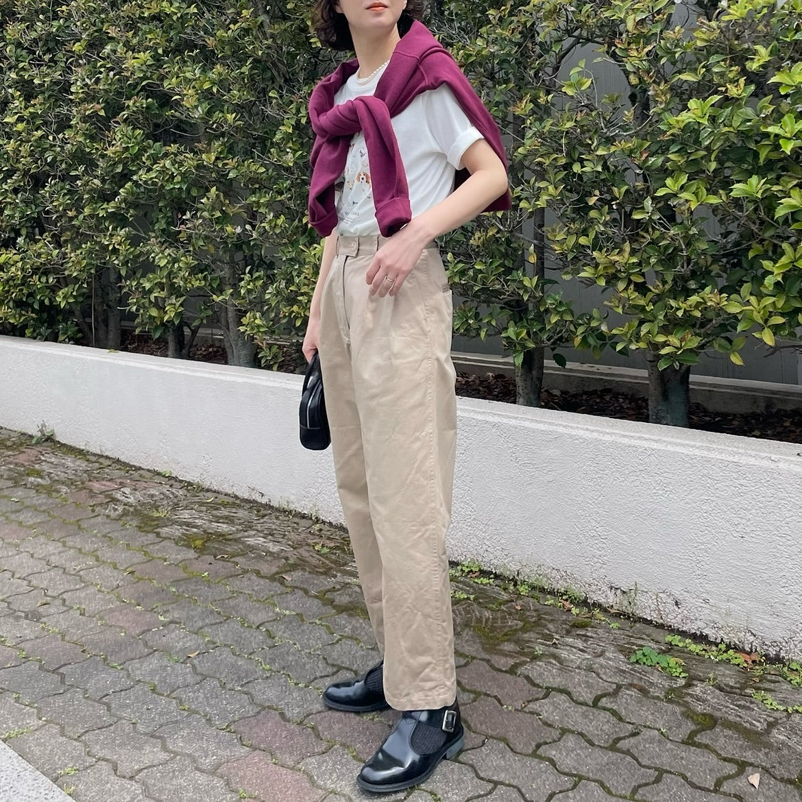 lalagom ブリティッシュドッグプリントTシャツ