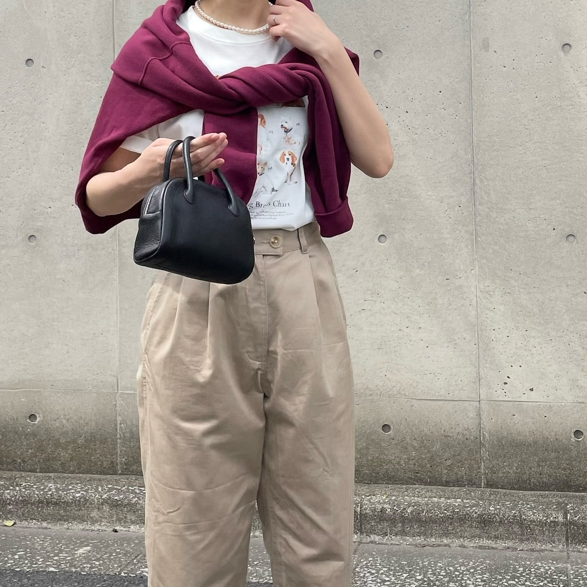 lalagom ツータックチノパンツ