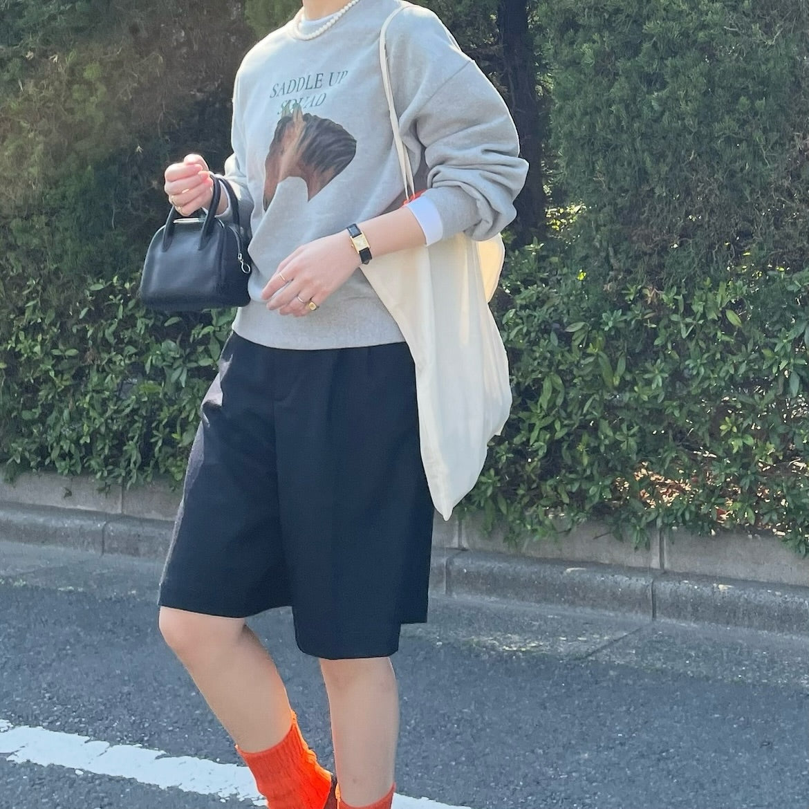 lalagom ホースプリントスウェット