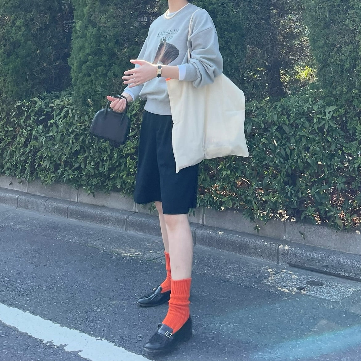 lalagom ホースプリントスウェット