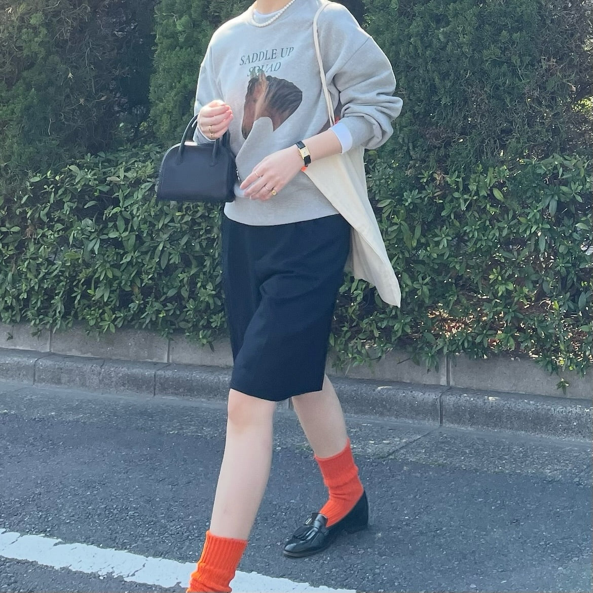 lalagom ホースプリントスウェット