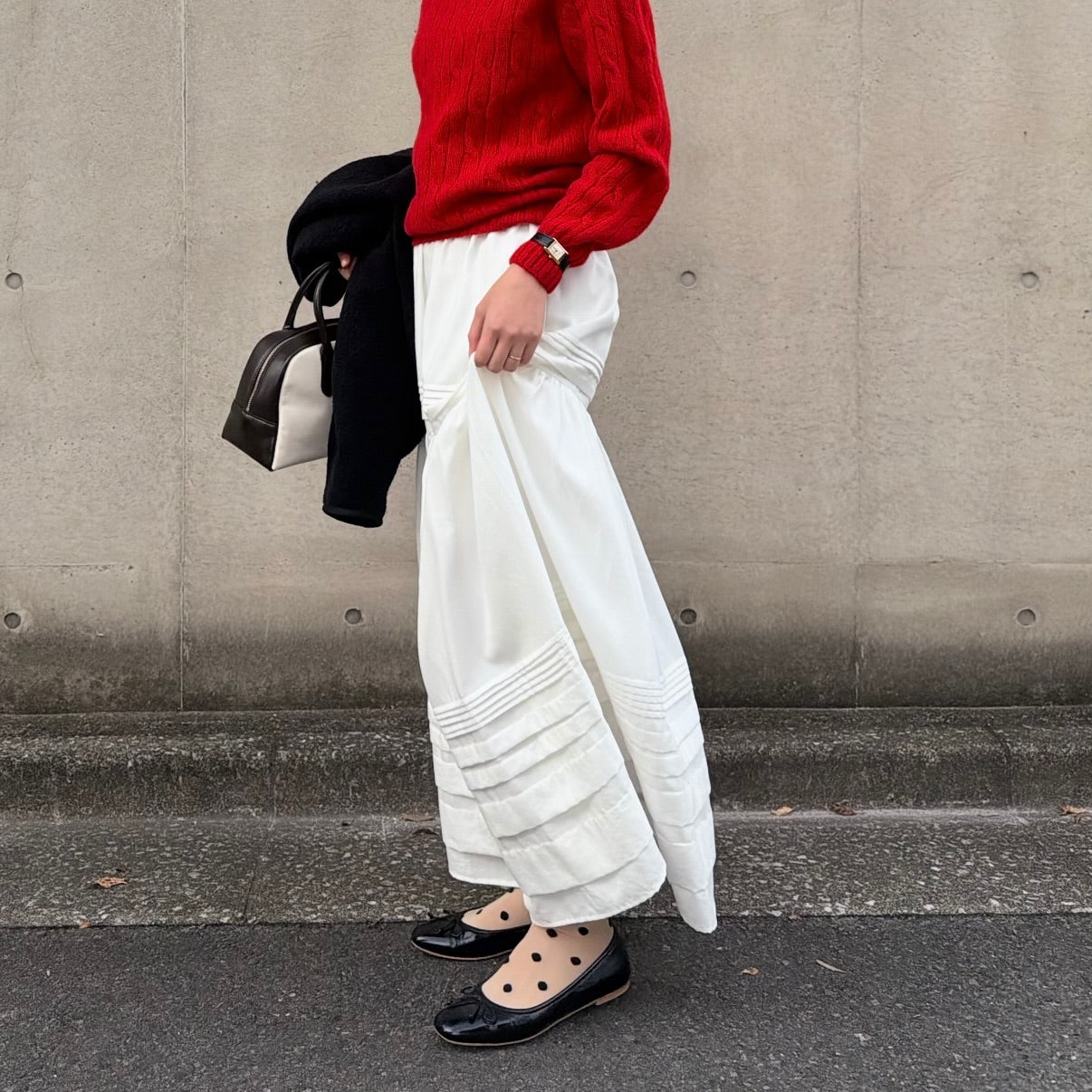 lalagom　コットンタックスカート