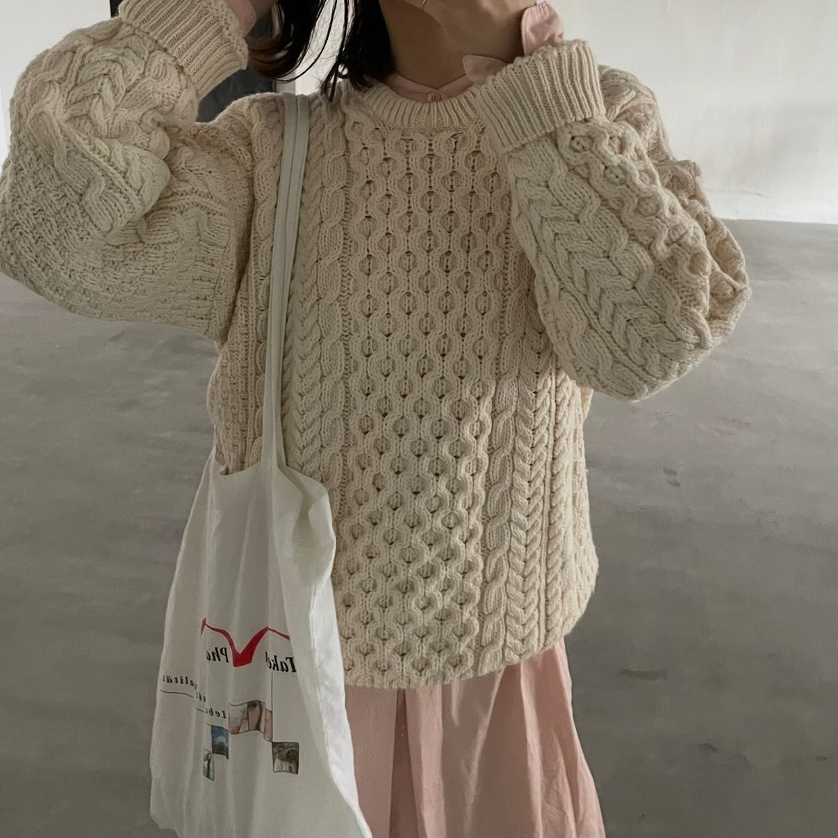 Aran Woollen Mills トラディショナル ローゲージニットセーター ユニセックス