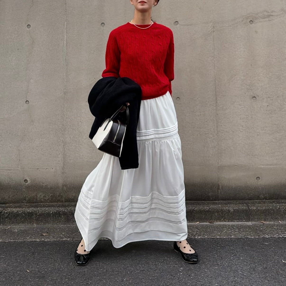 lalagom　コットンタックスカート