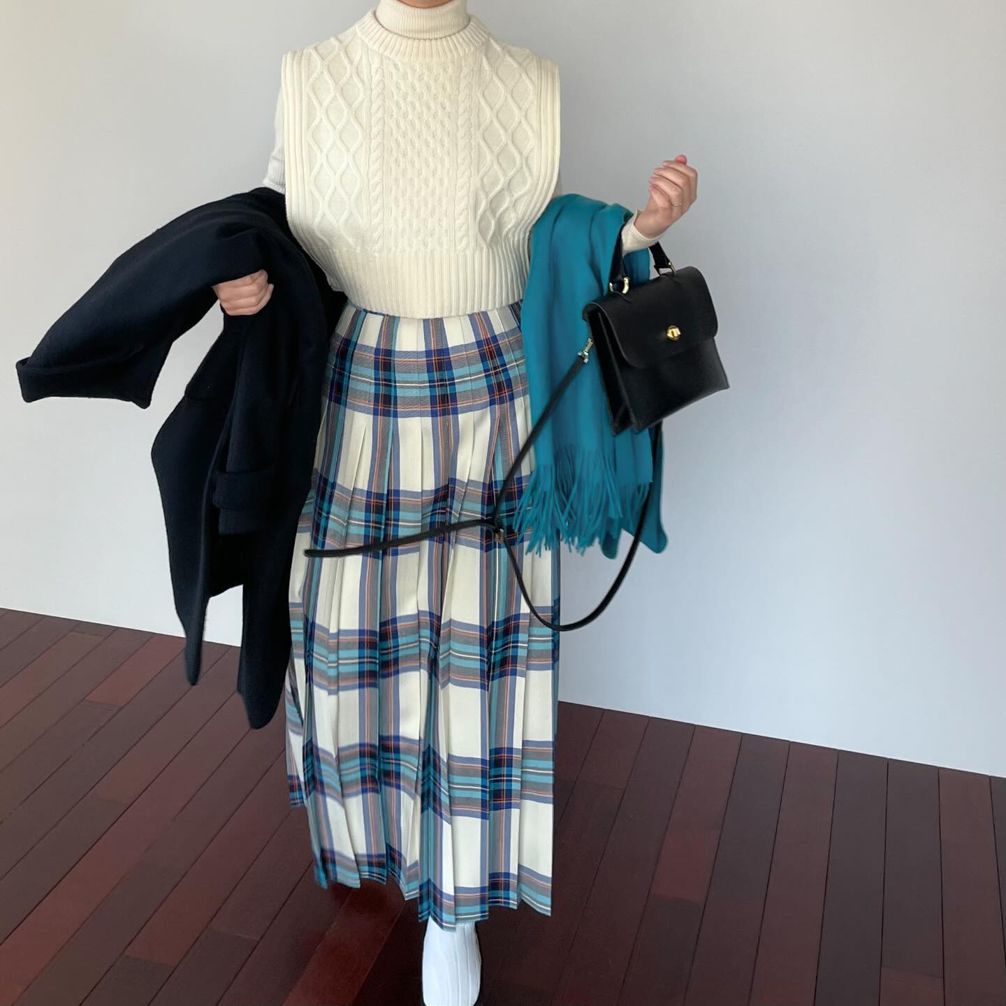 O’NEIL of DUBLIN プリーツマキシスカート DERRYCANAN O'NEIL of DUBLIN（オニールオブダブリン） スカート ウールミックス