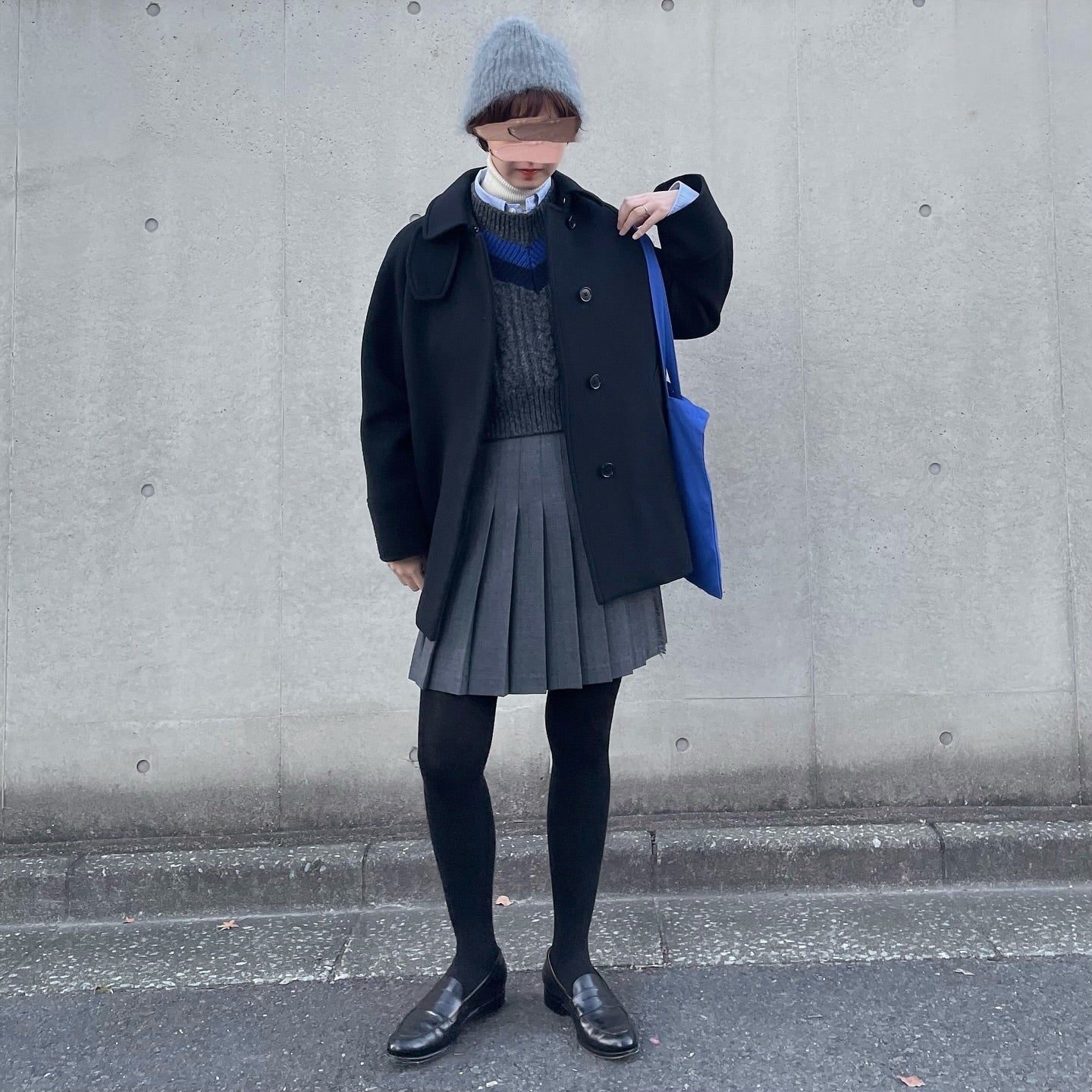 O'neil of Dublin キルトスカート ダブルベルトミニ グレー