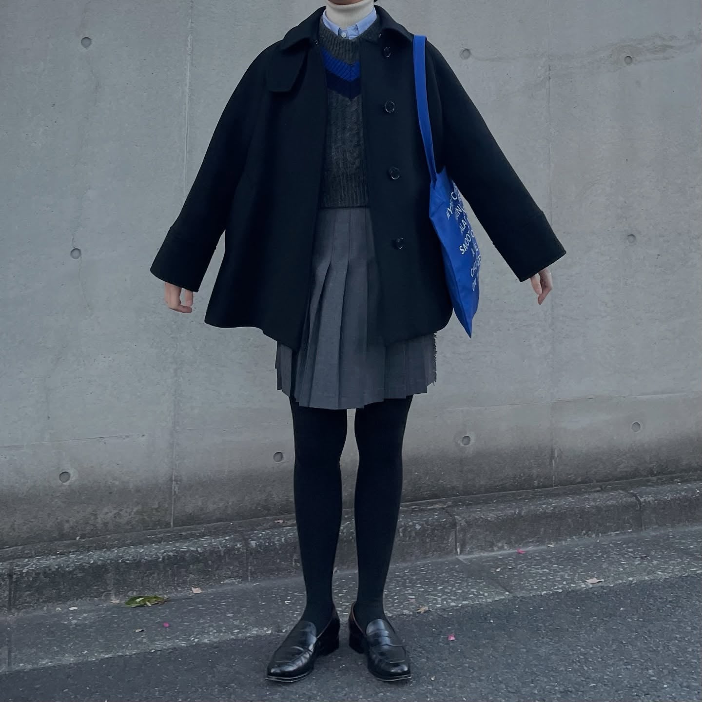 O'neil of Dublin キルトスカート ダブルベルトミニ グレー