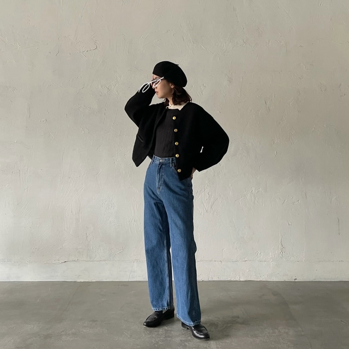 lalagom ショート丈ウールブルゾン