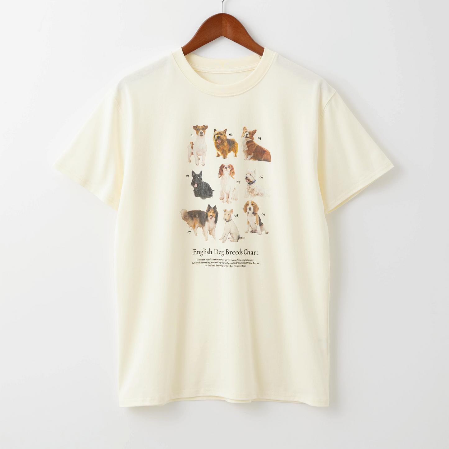 【再入荷】lalagom ブリティッシュドッグプリントTシャツ