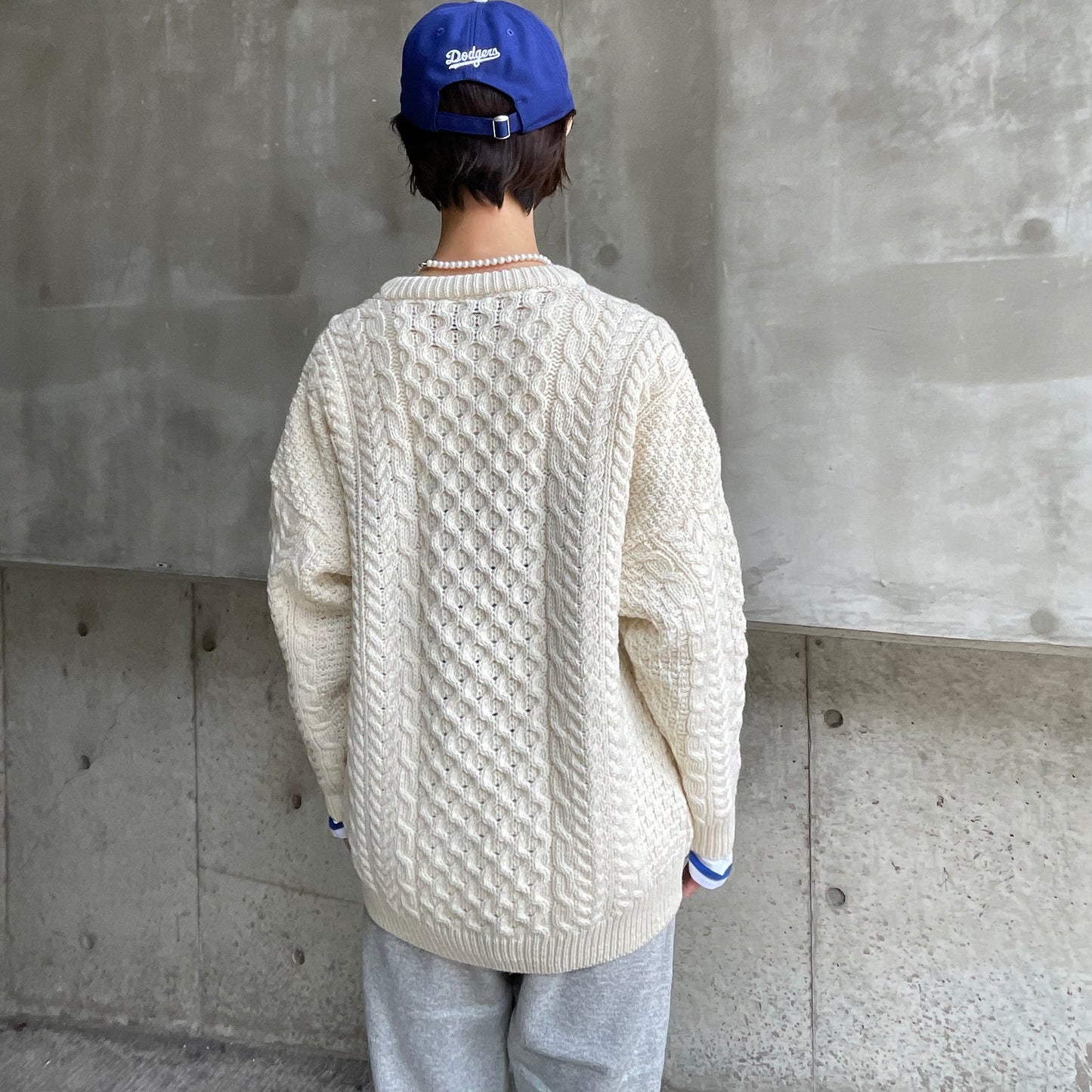 【プレオーダー】Aran Woollen Mills トラディショナル ローゲージニットカーディガン ユニセックス