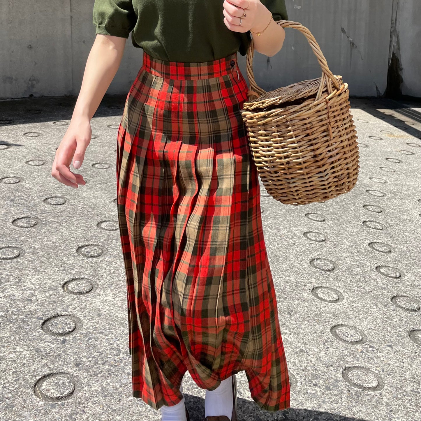 O'neil of Dublin リネンキルトスカート アヴォンフ オールラウンド