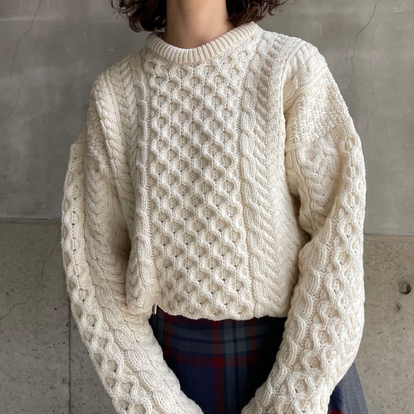 Aran Woollen Mills トラディショナル ローゲージニットセーター ユニ