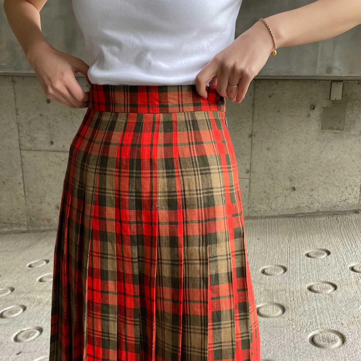 O'neil of Dublin リネンキルトスカート アヴォンフ オールラウンド
