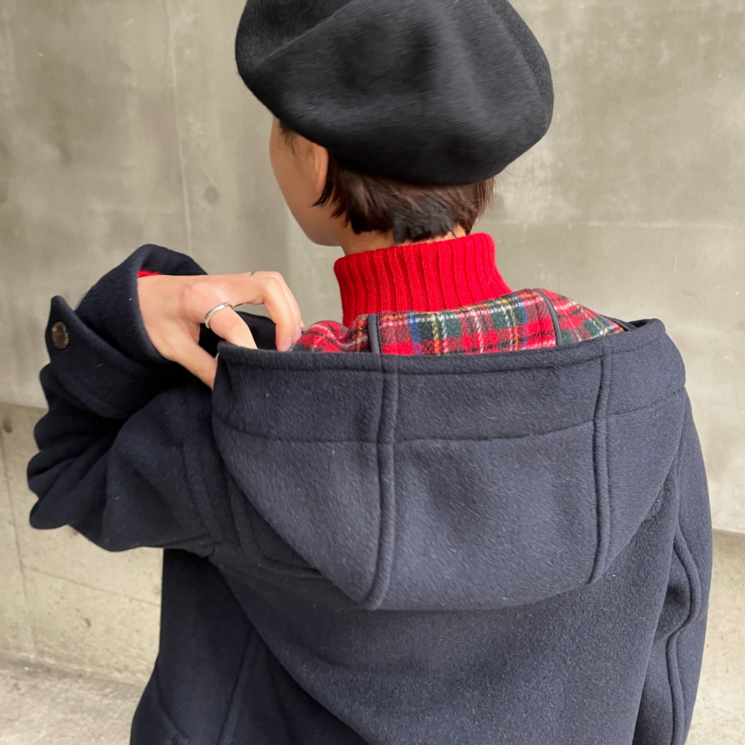 ダッフルコートネイビーMUSED ダッフルコートネイビーMUSED